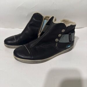 Black and Gray Ankle Boots